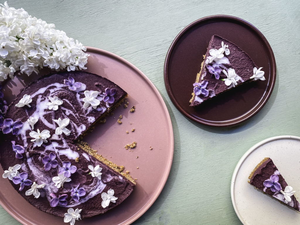 frozen blåbärscheesecake
